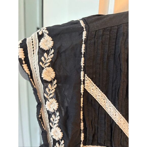 NWOT Zara collection  CONTRAST EMBROIDERY DRESS, Med $149 B18 - Picture 9 of 13